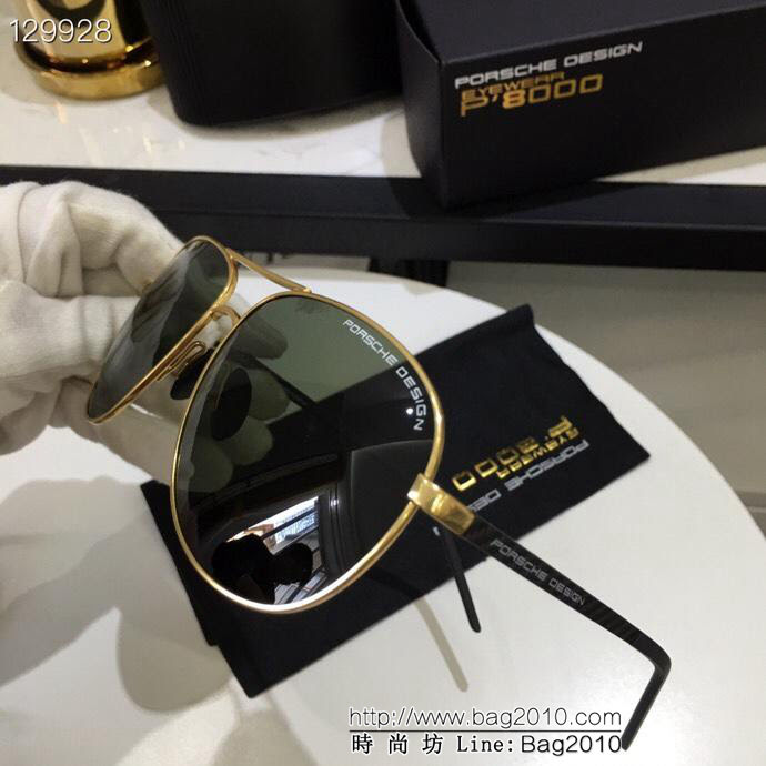 PORSCHE保時捷 2019新品 偏光 金屬男款大框太陽鏡 寶麗來高清偏光鏡片 仿竹鏡腿 夏日出行必備款 3001  lly1684